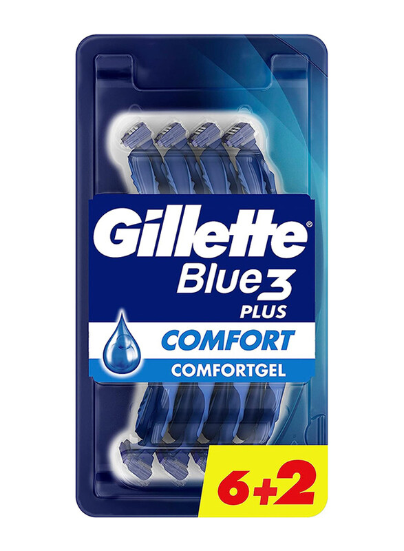 

Gillette Blue3 Plus Comfort Disposable Razors, 8 Pieces