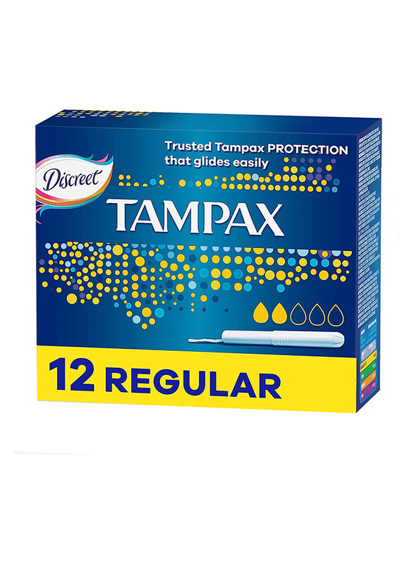 

Tampax Tampons with Applicator, Regular, 12 Pieces