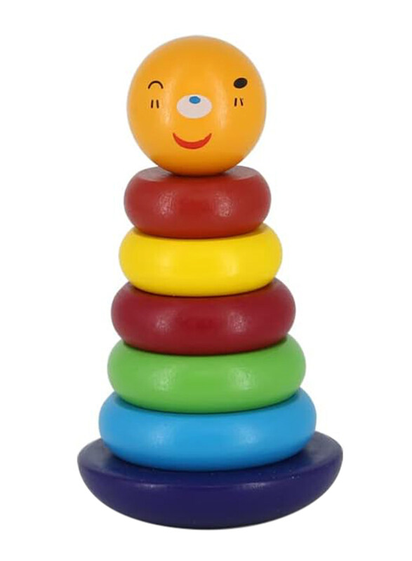 

Rahalife Wood Rainbow Tower Tumbler Educational Toys, Ages 1-3 , Multicolour