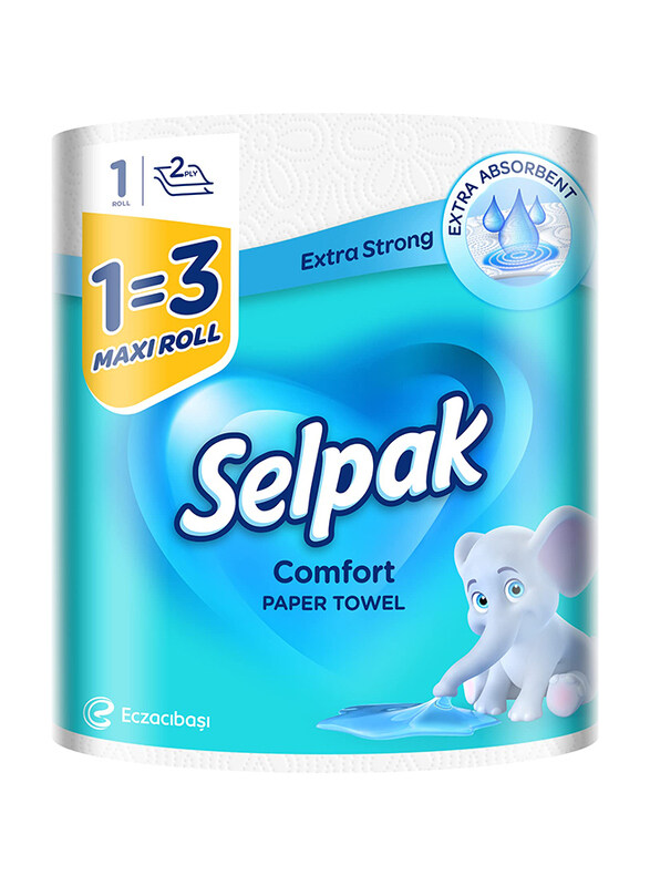 

Selpak 2-Ply Comfort Paper Towel Maxi Rolls, 270 Sheets
