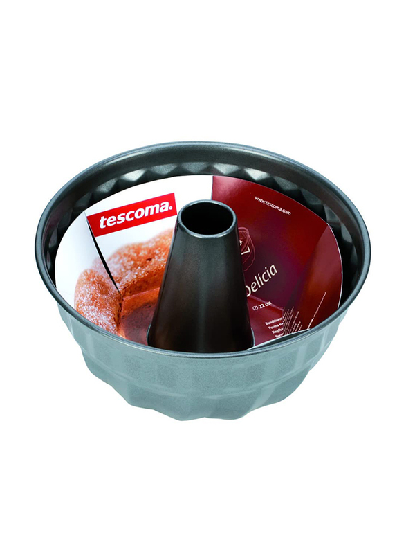 Tescoma 22cm Delicia Donut Cake Pan, 623142, 22.7x22x11.7 cm, Grey