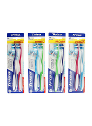 Trisa Perfect White Duo Toothbrush, Medium, 2 Pieces