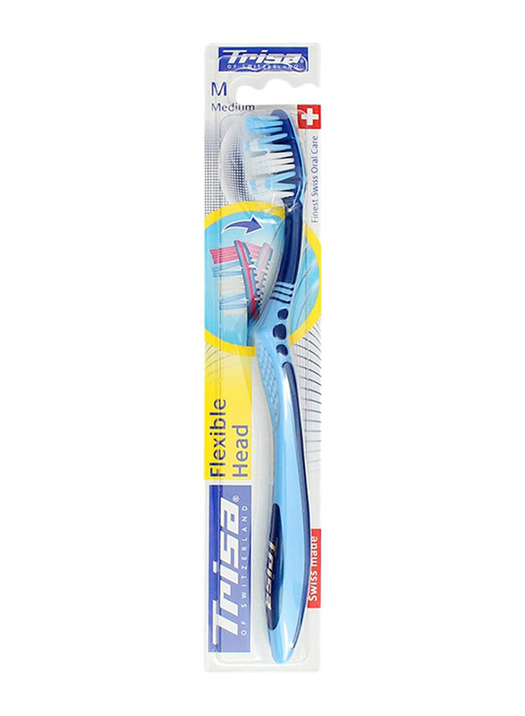 

Trisa Flexible Head Toothbrush, Medium, 1 Piece