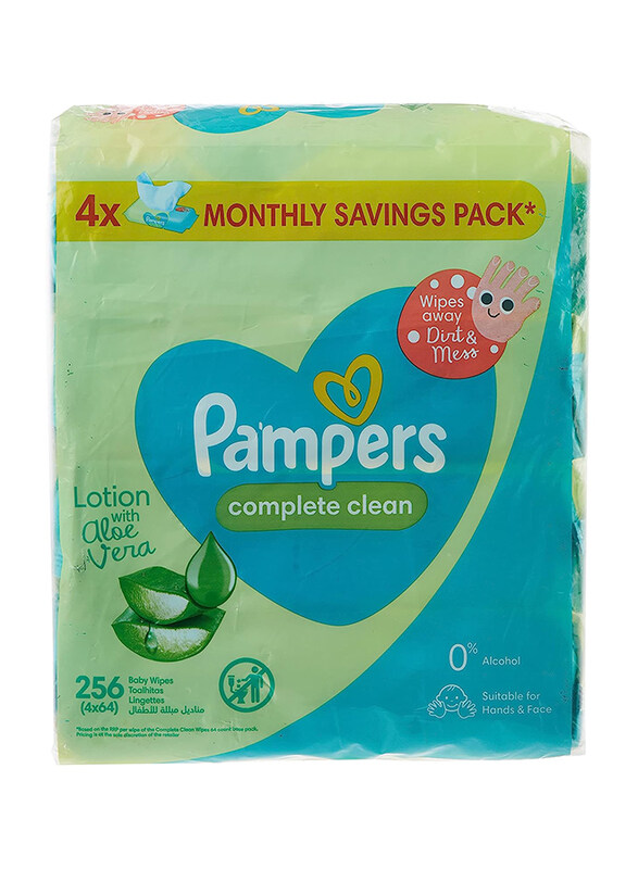 

Pampers 4-Piece 256 Sheets Fresh Clean Baby Wipes, White