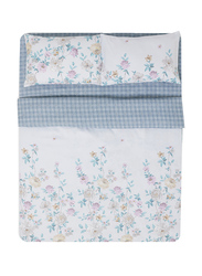 Aceir 6-Piece Vibrant Design Duvet Cover Set, Double Size 1 Fitted Bedsheet + 2 Pillow Cases, Multicolour