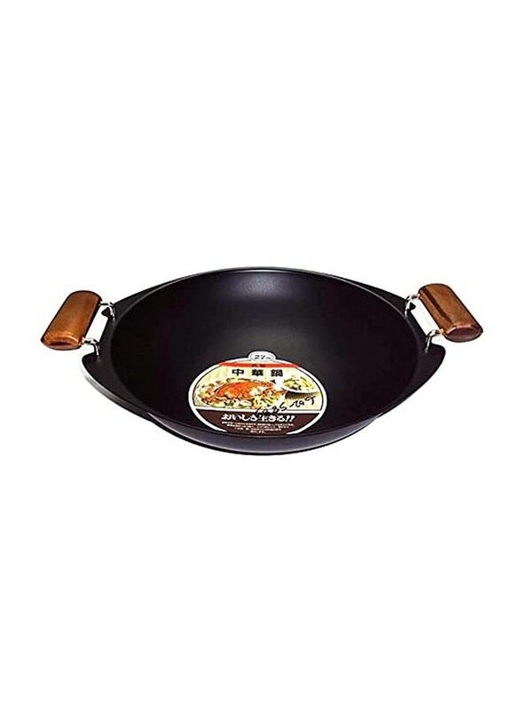 

News Corporation 36cm Round China Wok Pan, NCS-1294-36, Black