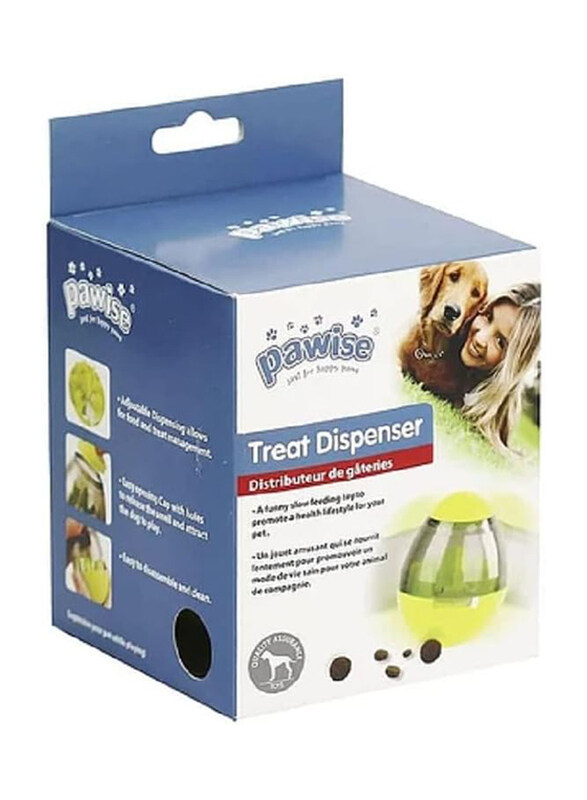 

Pawise Treat Dispenser for Dogs, Yellow
