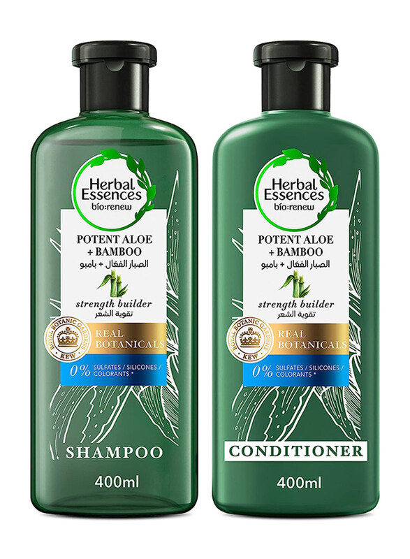 

Herbal Essences Sulfate Free Potent Aloe Bamboo Shampoo & Conditioner, 400ml