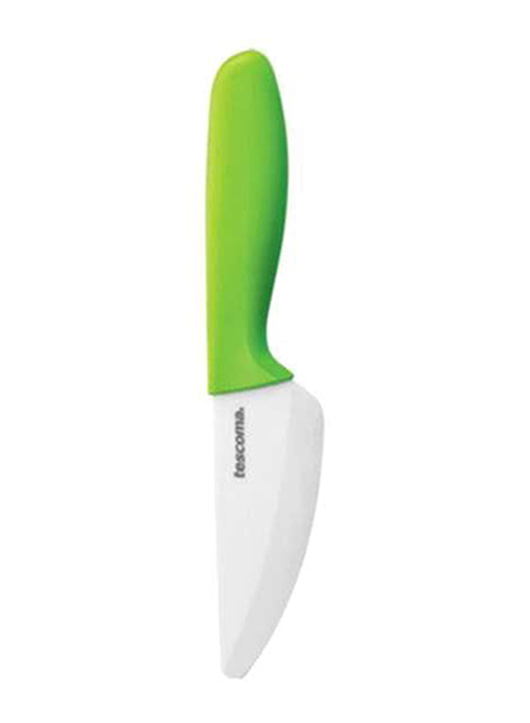 Tescoma 9cm Vitamino Knife with Ceramic Blade, 862003, Green/Silver