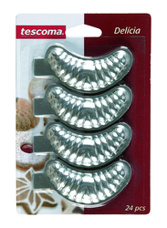 Tescoma 24 Piece Crescent Shaped Roll Delicia Chocolate Mould, T631450, Silver
