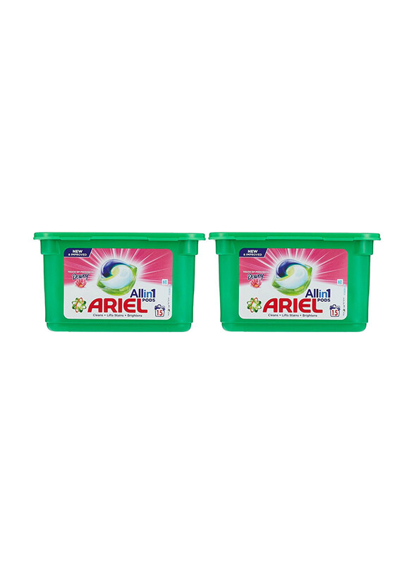 

Ariel 3-in-1 Liquid Detergent Capsules, 2 x 15 Pods