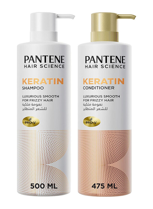 

Pantene Hair Science Keratin Shampoo 500ml + Conditioner 475ml, Set