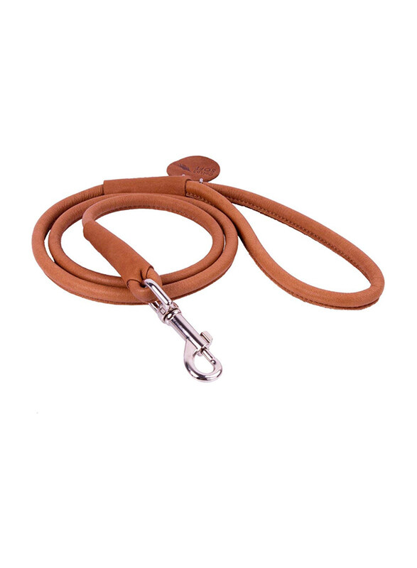 

Collar Company Collar Soft CC Leather Round Lead Collar, 10mm x 122cm, Brown