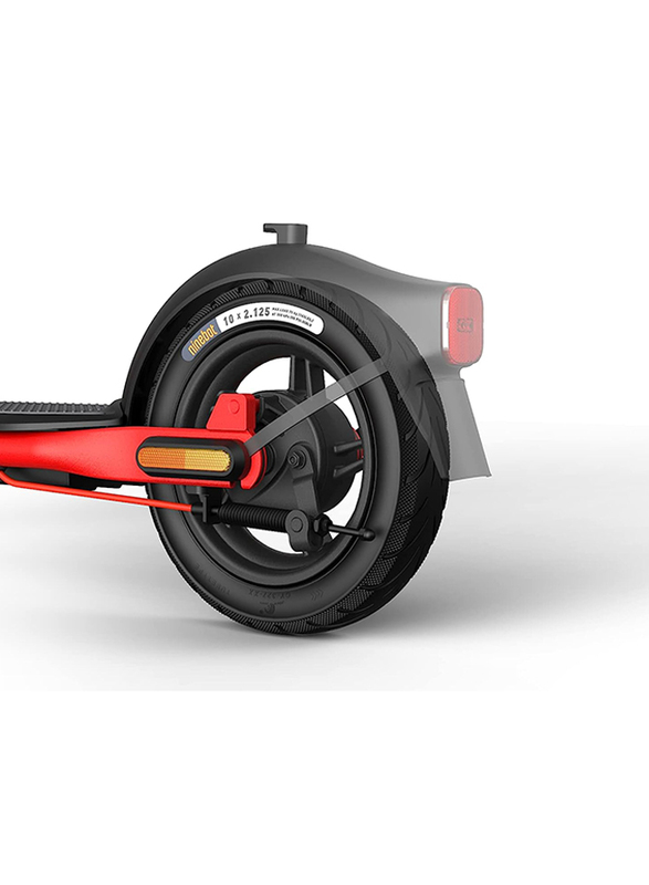 Segway Ninebot D28E Smart Electric Kick Scooter, Black/Red