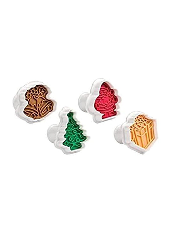 

Tescoma 4-Piece Cookie Cutters with Delicia Stamp, Multicolour