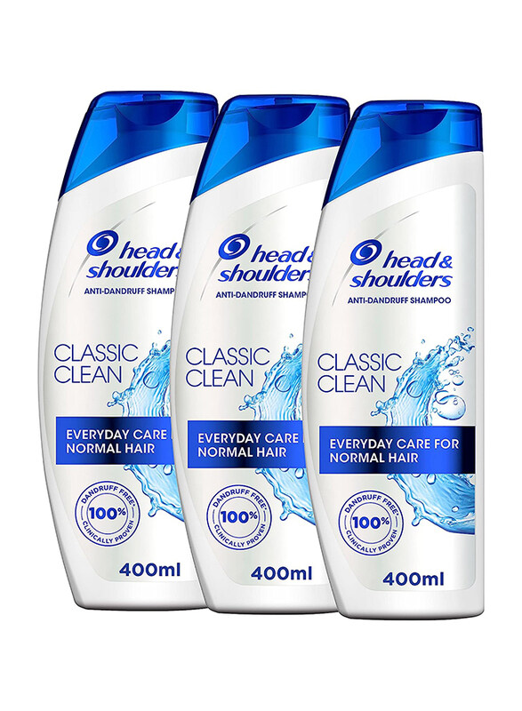 

Head & Shoulders Classic Clean Anti-Dandruff Shampoo, 3 x 400ml
