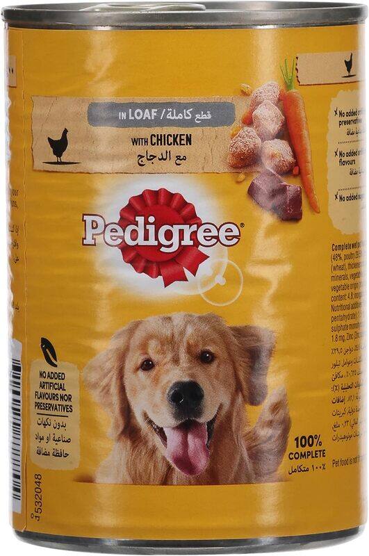 

Pedigree Chicken Loaf Wet Dog Food Can, 400g