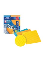 York Sponge Cloth, Small, 3 Pieces, 3024010, Multicolour
