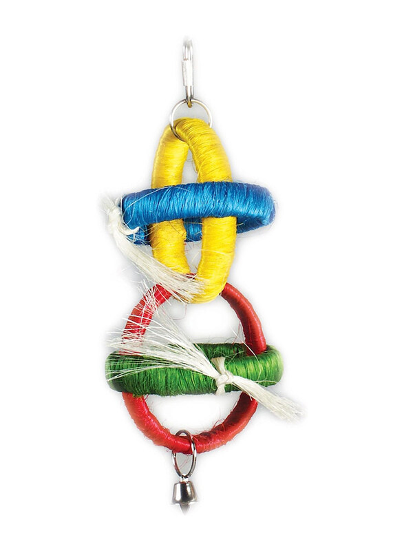 

Prevue Pet Products Tropical Teasers Sisal Hoops Bird Toy, Multicolour