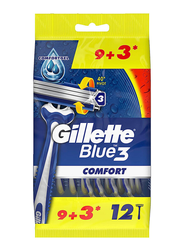 

Gillette Blue3 Comfort Disposable Men's Razors, 12 Pieces