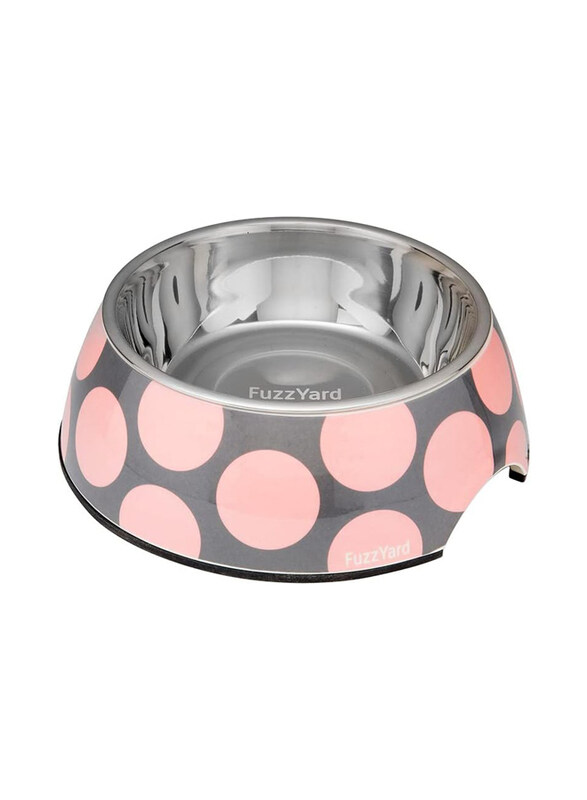 

Fuzzyard Melamine Bubble Licious Design Pet Bowl, Pink