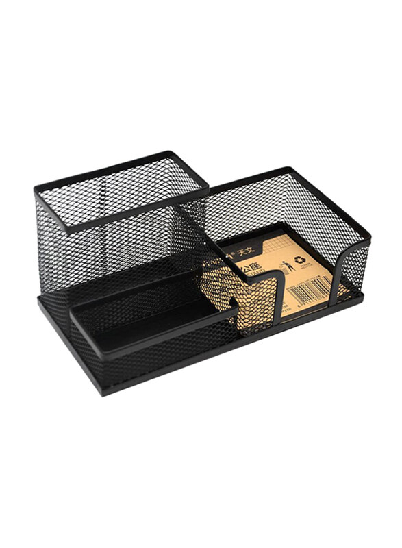 

Deli Metal Mesh Pen Holder, Black