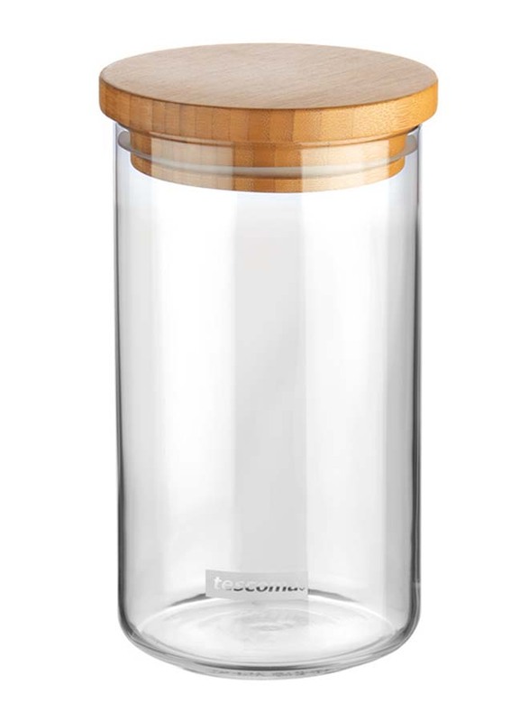 Tescoma Fiesta Food Jar, 0.8L, Clear/Brown