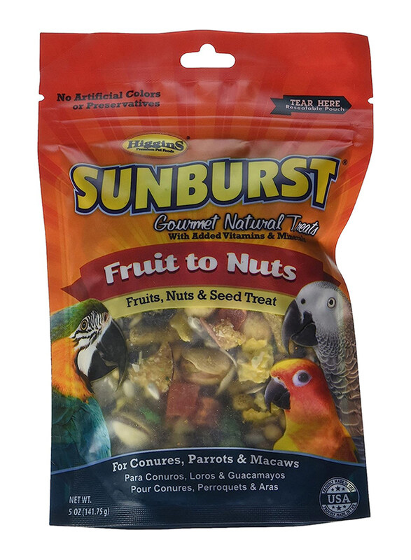 

Higgins Sunburst Gourmet Fruit to Nuts Large Birds Dry Food, 5 Oz