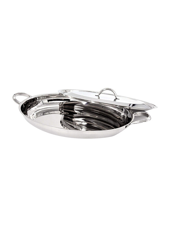 

Venus 35cm Oval Dish with Cover, Ods-2139, Silver