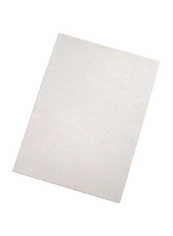 Deluxe 230GSM Embossed Binding Sheet, A4 Size, 1764111, White