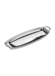 Queen Anne 40cm Stainless Steel Rectangle Gallery Sandwich Tray, Silver