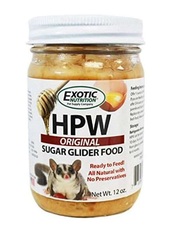 

Exotic Nutrition HPW Sugar Glider Small Animals Dry Food, 12 Oz