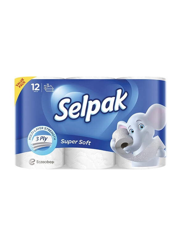 

Selpak 3-Ply Toilet Paper, 12 x 140 Sheets