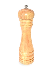 Hao Way Wooden Pepper Mill, 8 Inch, Brown
