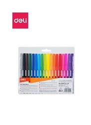 Deli 18-Piece Felt Pen Set, Multicolour
