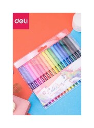 Deli 18-Piece Felt Pen Set, Multicolour