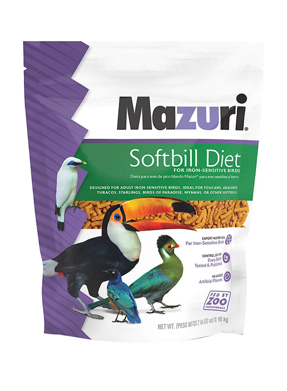 

Mazuri Softbill Diet for Iron-Sensitive Birds Dry Food, 2 Lbs