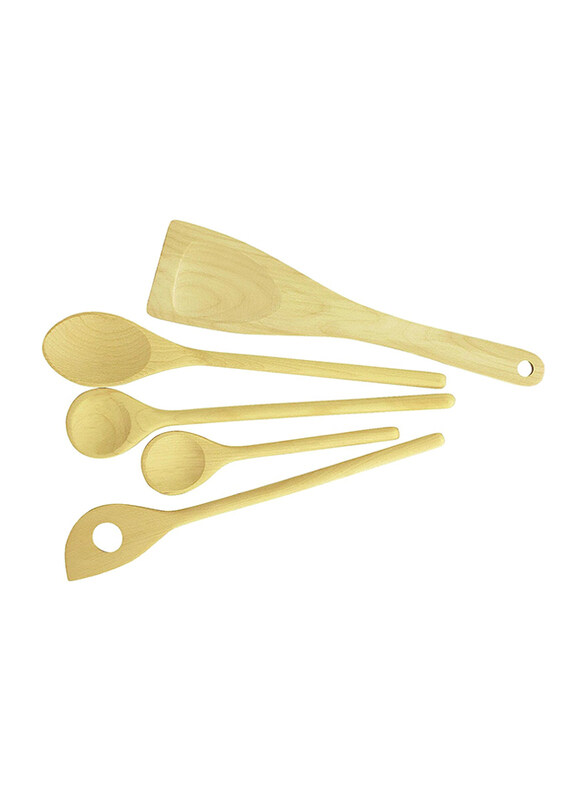 

Tescoma 5-Piece Wooden Cooking Spoons, Multicolour
