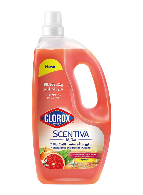 

Clorox Scentiva Madagascar Citrus Glove Multipurpose Disinfectant Floor Cleaner, 1.5 Liters