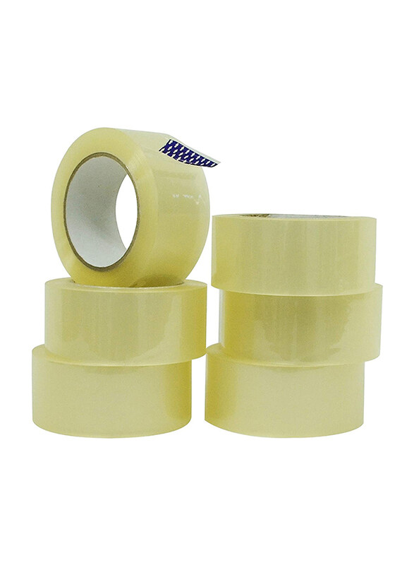 

Rahalife 6 Piece 4.5cm Big Roll Packing Tape, Clear