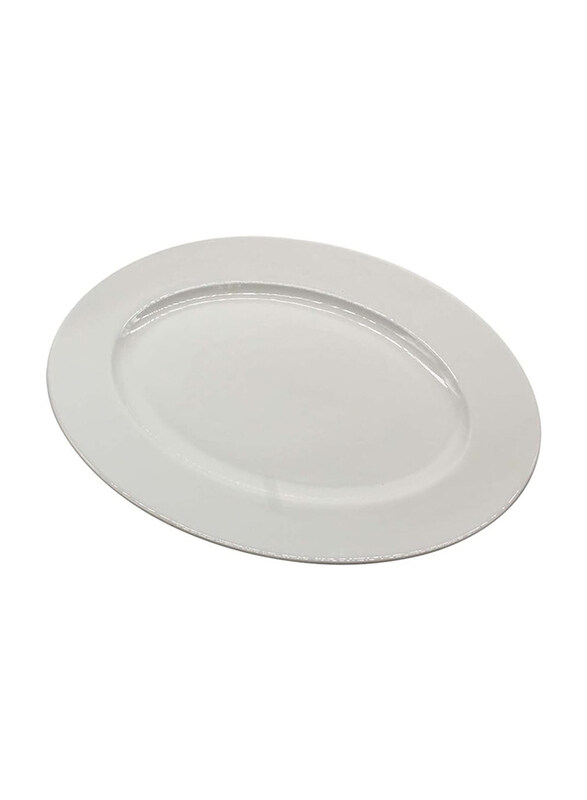 

Qualitier 30cm Oval Fine Plus Plate, White