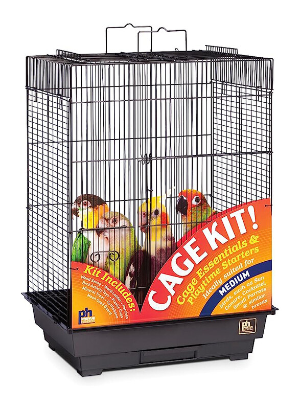 

Prevue Hendryx 91351 Square Roof Bird Cage Kit, 1/2 inch, Black