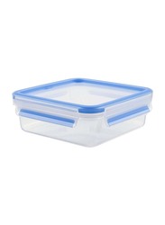 Emsa Clip & Close Food Container, 850ml, Transparent/Blue