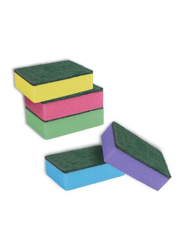 

York Scouring Sponge, Small, 10 Pieces, 3030030, Multicolour