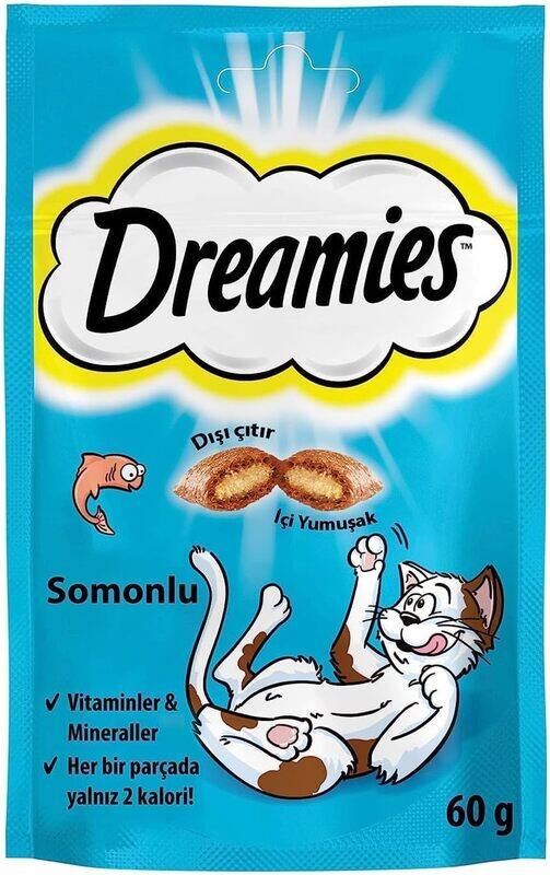 

Dreamies Cat Treats, Salmon, 60g