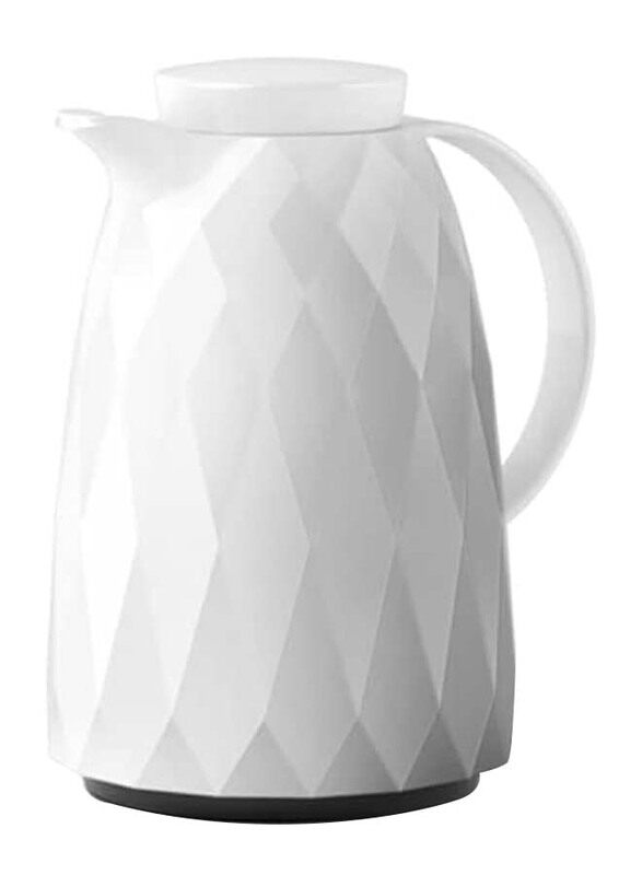 Emsa 1L Screw Lid Diamond Jug, 600404, White