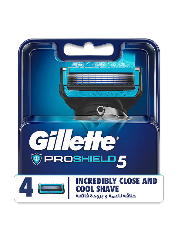 

Gillette Pro Shield 5 Chill Blade Refills for Men, 4 Pieces