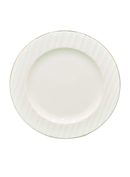Qualitier 21cm Dessert Plate, Gold/White