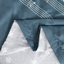 Aceir 4-Piece Microfibre Duvet Cover Set, 1 Duvet Cover + 1 Fitted Sheet + 2 Pillow Covers, Single, Multicolour