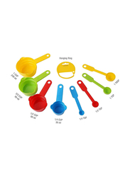 Classy Touch 8-Piece Measuring Cup & Spoon Set, Multicolour